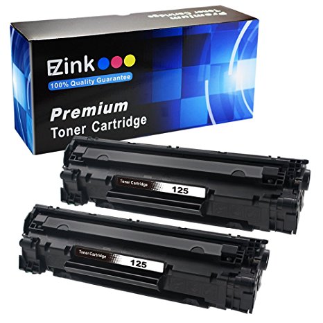 E-Z Ink (TM) Compatible Toner Cartridge Replacement For Canon 125 CRG-125 (2 Black) 3484B001 Compatible with ImageClass LBP6000 ImageClass LBP6030w ImageClass MF3010