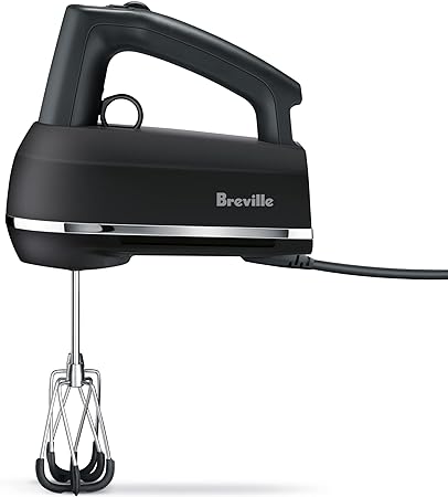 Breville Handy Mix Scraper Hand Mixer, Black Truffle, Small