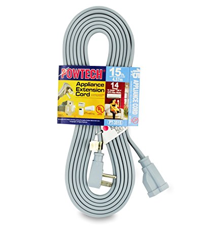 PowTech 15 Foot Air Conditioner and Appliance Extension Cord UL Listed