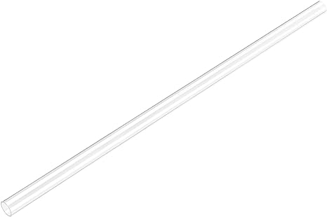 uxcell Clear Rigid Tubing 5mm(3/16'') ID x 6mm(1/4'') OD x 1Ft Length Round Plastic Polycarbonate Tube