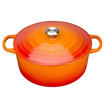 Le Creuset Signature Cast Iron Round Casserole, 28 cm - Volcanic