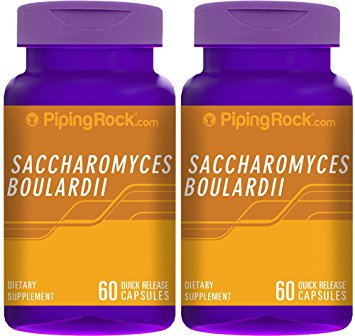 Saccharomyces Boulardii 2 Bottles x 60 Capsules