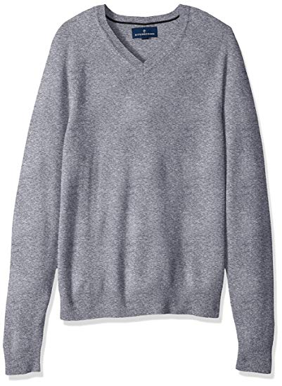 BUTTONED DOWN Men's 100% Premium Cashmere V-Neck Sweater