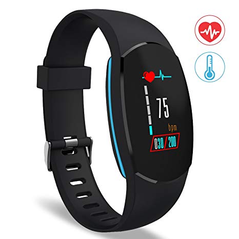 Heart Rate Monitor, YoYoFit Egg Color Display Wristband Fitness Trackers Watch with Blood Pressure Measure, Smart Bracelet Pedometer Watch with Steps / Calorie / Distance Counter, SMS / SNS and Call Reminder