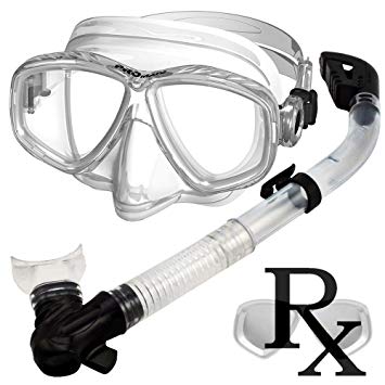 Prescription Purge Mask Dry Snorkel Snorkeling Scuba Diving Combo Set/SCS0005