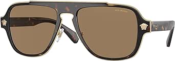 Versace VE2199 MEDUSA CHARM Square Sunglasses For Men   BUNDLE with Designer iWear Eyewear Care Kit