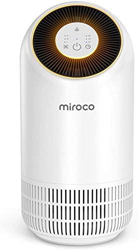 Miroco Air Purifier with Night Light for Home and Kitchen, Home Odor Allergies Eliminator for Smokers, Allergens, Pets, Dust, Pollen, Mold and Smoke