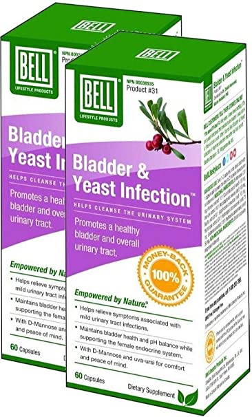 BELL Bladder & Yeast Infection (60 Capsules) 2-Pack
