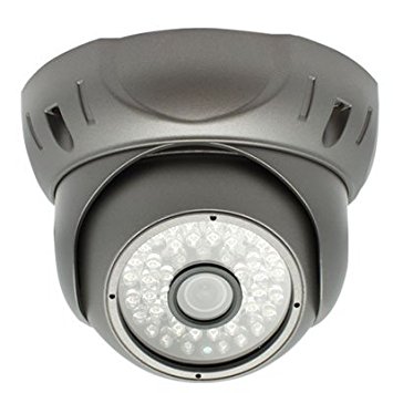 GW Security Professional CCTV Waterproof 1/3-inch Sony Effio CCD Color IR Dome Outdoor and Indoor Security Camera - 700 TV Lines, 3.6mm Lens, 48pcs IR LEDs