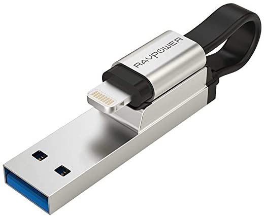 iPhone Flash Drive 32 GB MFi Certified USB 3.0, RAVPower iOS Flash Drive Photo Stick for iPhone iPad