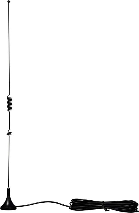 Tram 1081-SMA 144MHz/430MHz Dual-Band Magnet Antenna with SMA-Male Connector, 15.80in. x 3.15in. x 1.30in.