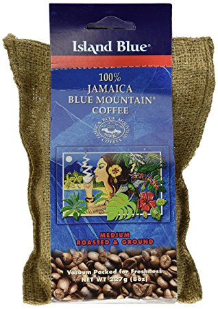 Island Blue -100% Jamaica Blue Mountain Ground Coffee 8oz