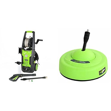 GreenWorks 1700 PSI 1.2 GPM Pressure Washer   Surface Cleaner