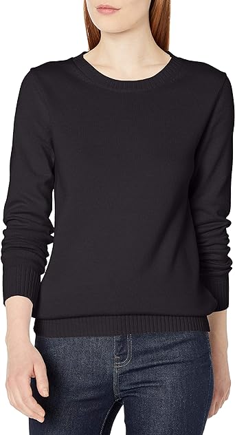 Amazon Essentials Women's Standard 100% Cotton Crewneck Sweater