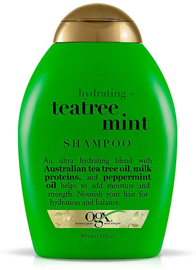 OGX Organix Hydrating Tea Tree Mint Shampoo - Nourishing Hair Wash