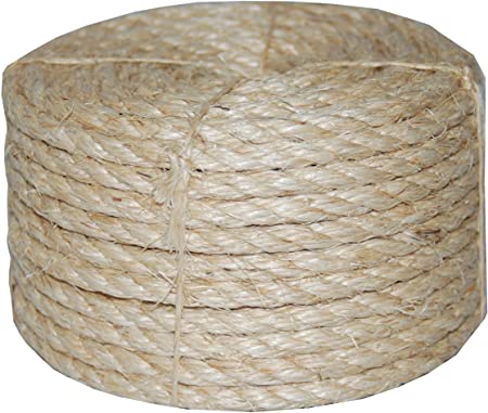 T.W Evans Cordage 23-410 3/8-Inch by 100-Feet Twisted Sisal Rope