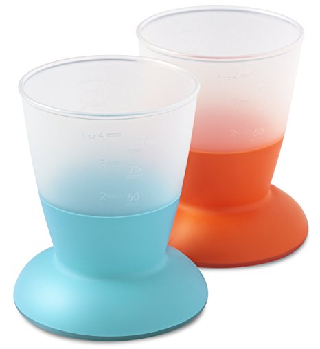 BABYBJORN Baby Cup - Orange/Turquoise, 2-Count