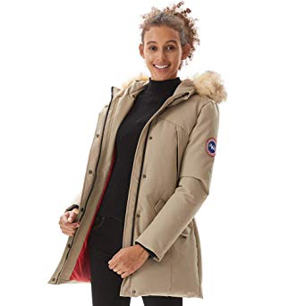 PUREMSX Women's Padded Jacket, Ladies Long Thicken Parka Faux Fur Down Alternative Winter Outwear Warm Overcoat XS-XXL