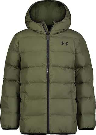 Under Armour Boys' Pronto Puffer Jacket, Mid-Weight, Zip Up Closure, Repels Water