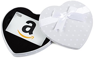 Amazon.com Gift Card in a White Heart Tin (Classic White Card Design)