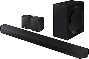 SAMSUNG HW-Q990D/ZC- 11.1.4ch Soundbar with Wireless Dolby Atmos, Q-Symphony, Active Voice Amplifier, Game Mode Pro, Airplay, Built-in Voice Assistant [Canada Version] (2024)