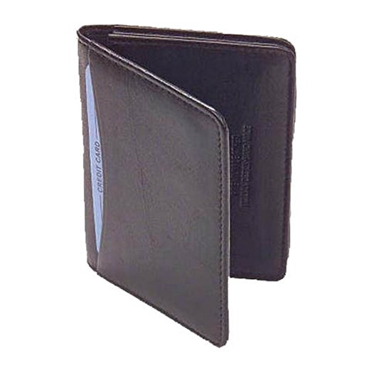 MW30070-BR Credit Card Holder ID Window Brown Wallet 2.75' x 4"