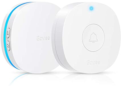 Govee Wireless Doorbell, IP66 Waterproof Wall Plug-in Doorbell Chime with 1000 Feet Range, 36 Chimes, 5 Volume Levels & LED Indicator Doorbell Kit for Home, Office, School