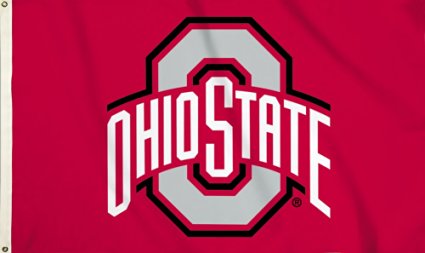 NCAA Ohio State Buckeyes Flag with Grommets 60 x 36in