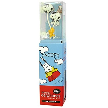 Snoopy Stereo Earbuds Mini Black [SNG-08BK]