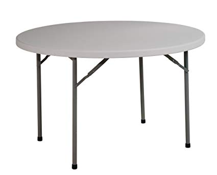 Office Star Resin Multipurpose Round Table, 4-Feet