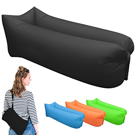 Inflatable Lounger, Portable Air Beds Sleeping Sofa Couch for Travelling, Camping, Beach, Park, Backyard
