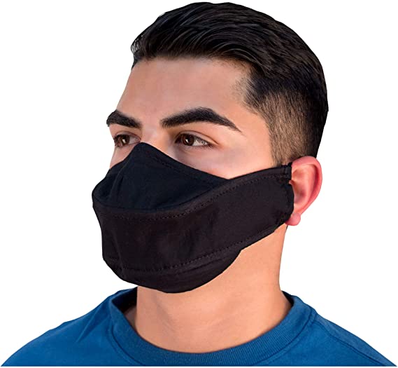 Protec Singer's Face Mask Model A345, Size Large , Black