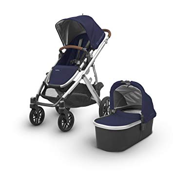 2018 UPPAbaby Vista Stroller- Taylor (Indigo/Silver/Saddle Leather)