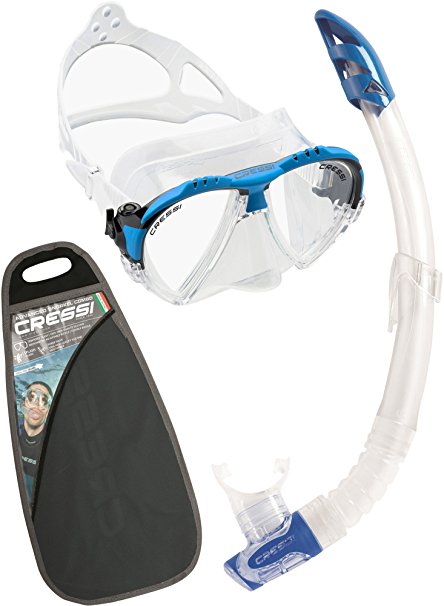 Cressi MATRIX, Adult Mask Snorkel Set, Made in Italy