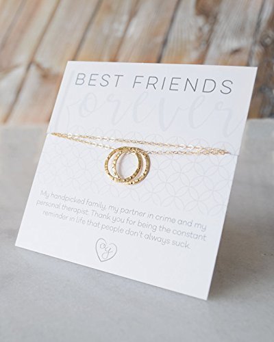Best Friend Necklace Gold, Silver or Rose gold