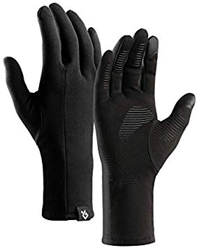 ShiningLove Winter Touch Screen Thermal Full Finger Gloves, Anti-Skid Warm Cycling Running Gloves for Winter Outdoor Sports