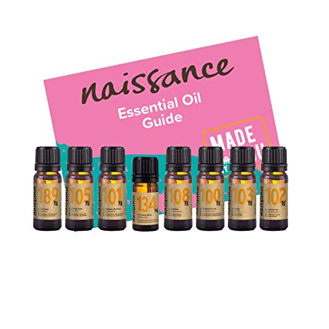 Naissance Top Eight Favourite Relaxing Essential Oils Set and Notes Blending Guide