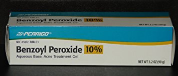 Perrigo 10% Benzoyl Peroxide Acne Treatment Gel 90gm Tube