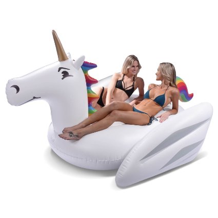 GoFloats Giant Unicorn / Pegasus / Pegacorn Inflatable Raft of Awesomeness
