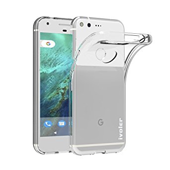 Google Pixel Case, iVoler Ultra-Thin [Crystal Clear] Premium Semi-transparent / Exact Fit / NO Bulkiness Soft Flexible TPU Back Cover Case for Google Pixel,