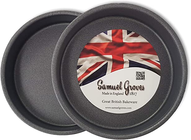 2 x Samuel Groves - 6" Victoria Sandwich Pan Cake Tin Non Stick by Chabrias Ltd