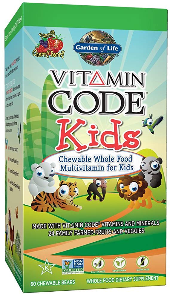 Garden of Life Vitamin Code Kids (Vegetarian, Gluten Free, 60 Chewable Bears), 1 Units