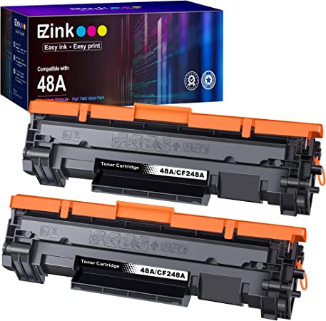 E-Z Ink (TM) Compatible Toner Cartridge Replacement for HP 48A CF248A to use with Pro M15w, Pro M29w, MFP M28w, M28a, M29a M30w M31w M15a M16a M16w Printer Tray (Black, 2 Pack)