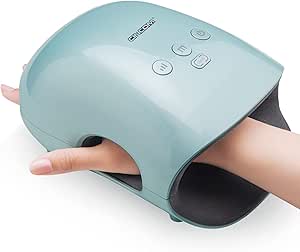 CINCOM Mothers Day Gifts - Cordless Hand Massager with Heat and Compression for Arthritis and Carpal Tunnel(FSA or HSA Eligible) (Green)