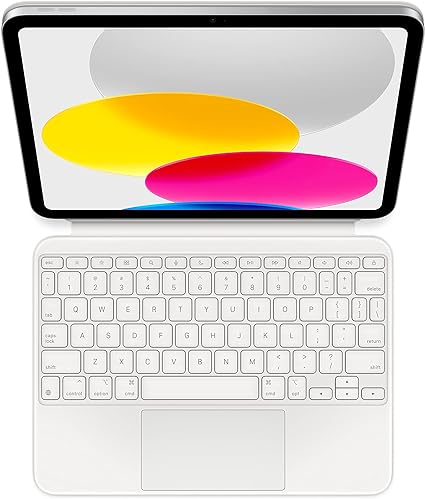 Apple Magic Keyboard Folio for iPad (10th Generation) (QWERTY US English) White (Renewed)