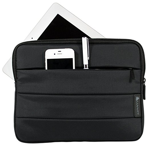 iPad Pro Sleeve, LUVVITT [MASTER Sleeve] Ballistic Zip Bag Cover for iPad Pro 9.7 inch - Black