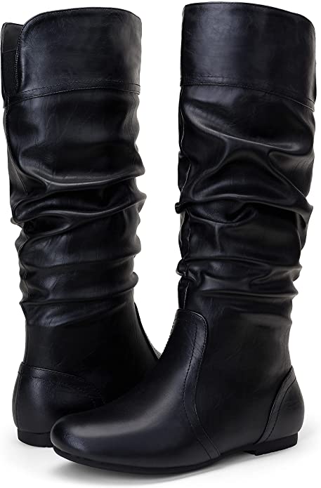 Jeossy Women's Joan Knee High Pull On Fall Weather Boots