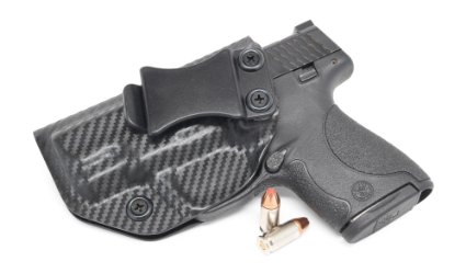Concealment Express IWB KYDEX Holster: fits Smith & Wesson M&P SHIELD 9 / 40 - Custom Molded Fit - Made in USA - Lifetime Warranty - Inside Waistband Concealed Carry Holster - Adjustable Cant & Retention