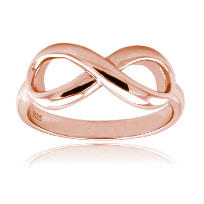 TIONEER Sterling Silver Iconic Classic Infinity Ring
