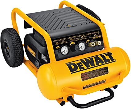 DEWALT D55146 4-1/2-Gallon 200-PSI Hand Carry Compressor with Wheels